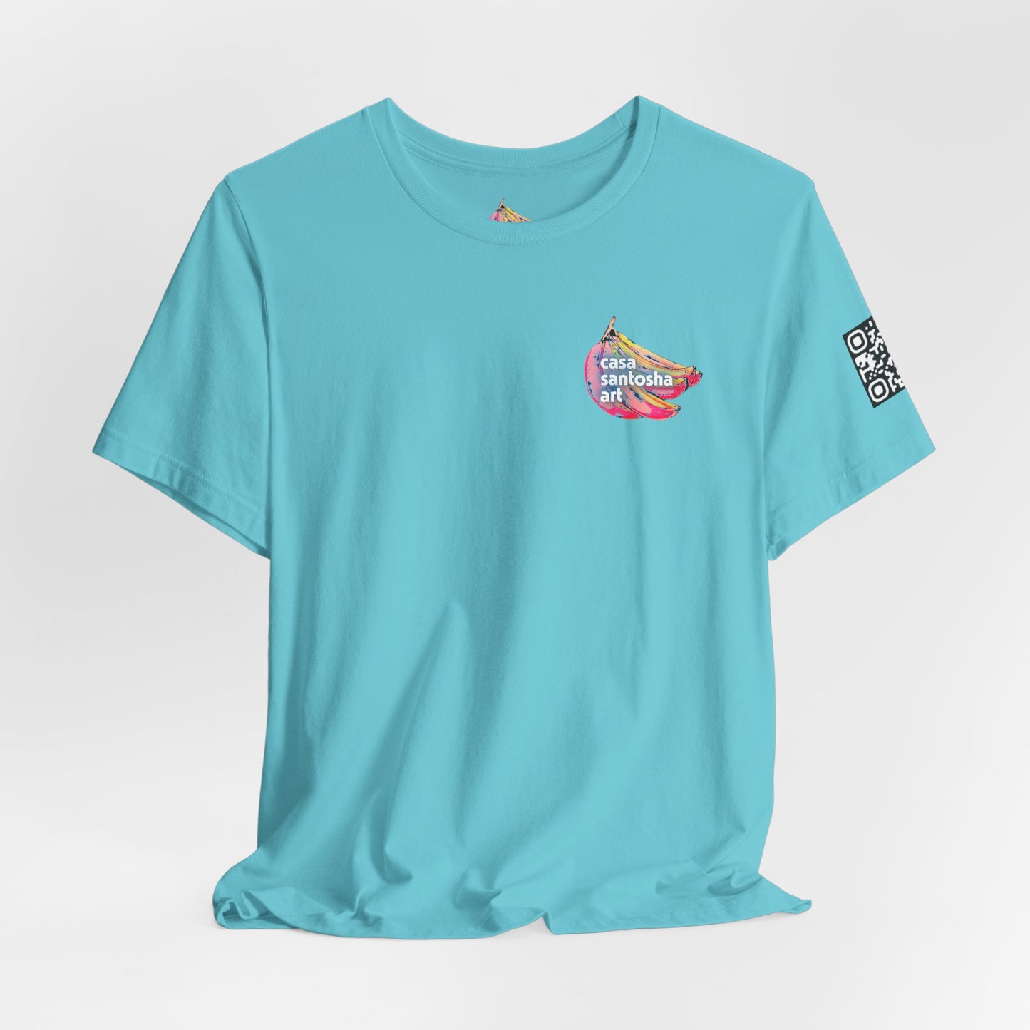 T-shirt unisexe néon à motif poisson frit