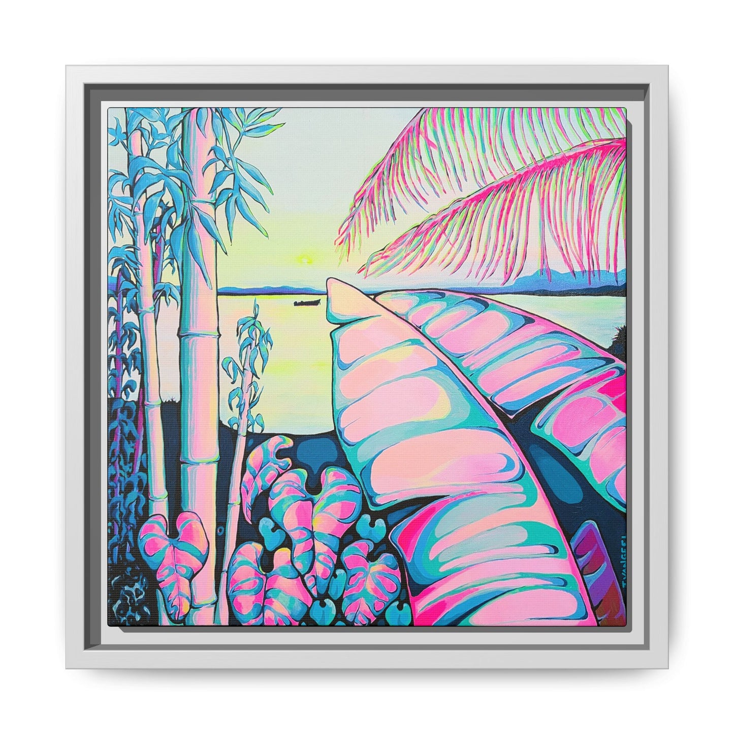 Impression sur toile « Sérénité encadrée Bocas »