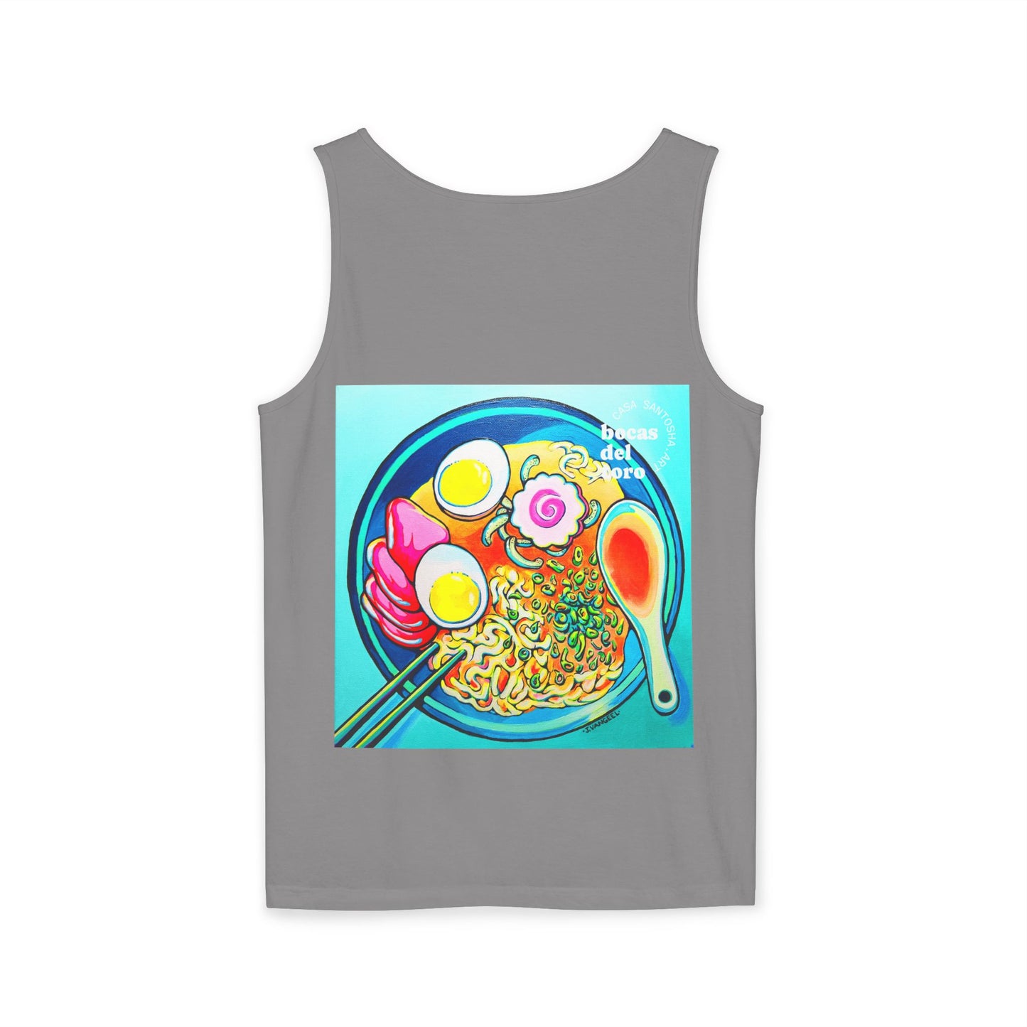 Unisex Neon Ramen Tank Top - Perfect for Summer Vibes