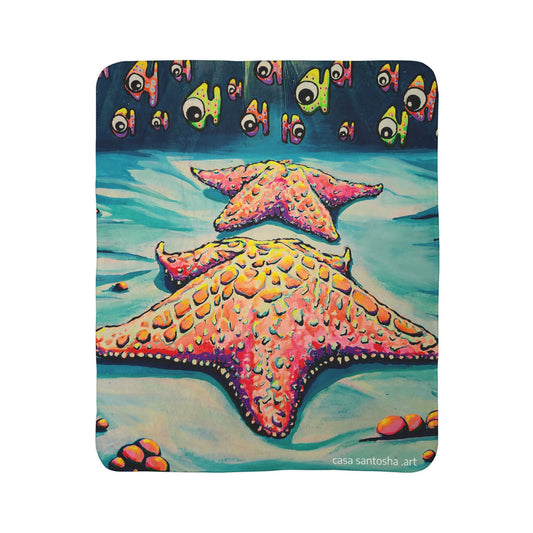 Cyclops Starfish Fleece Sherpa Blanket