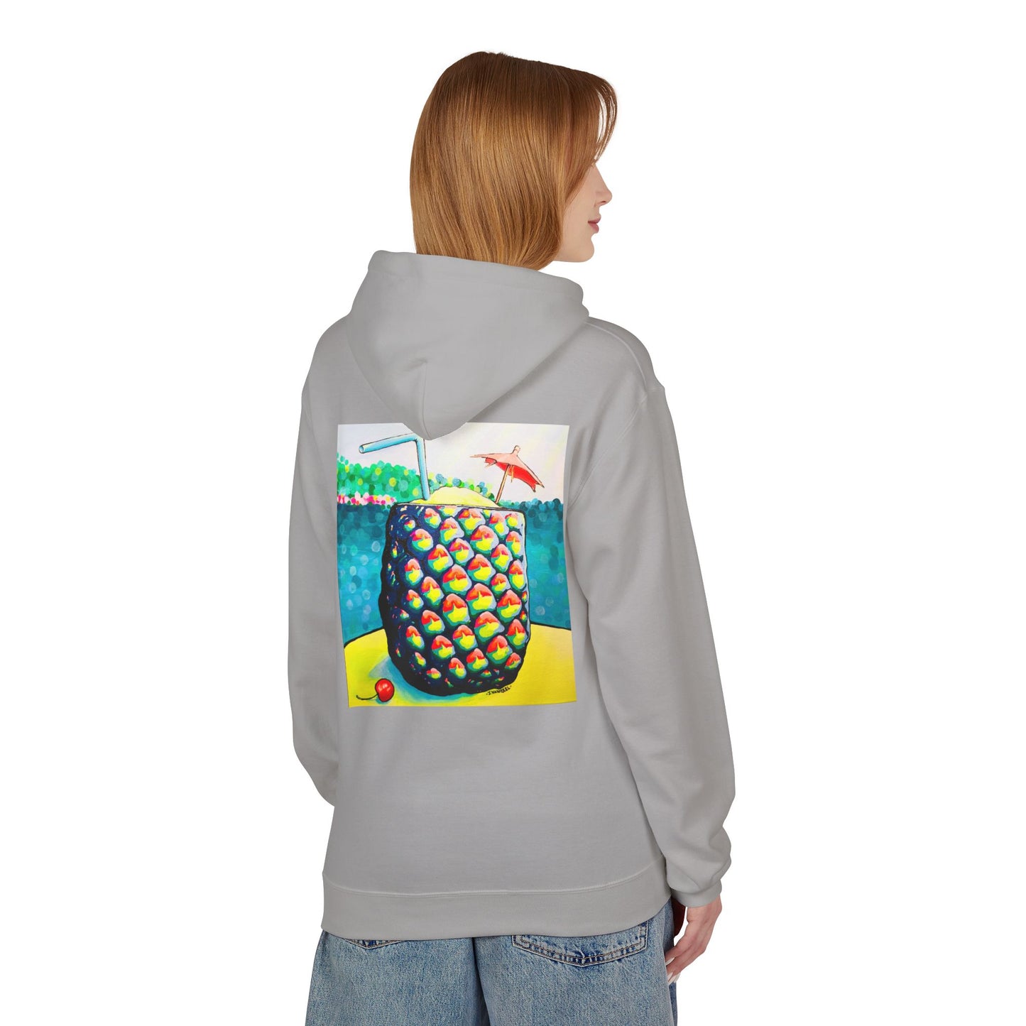 Unisex Neon Piña Colada Soft Hoodie