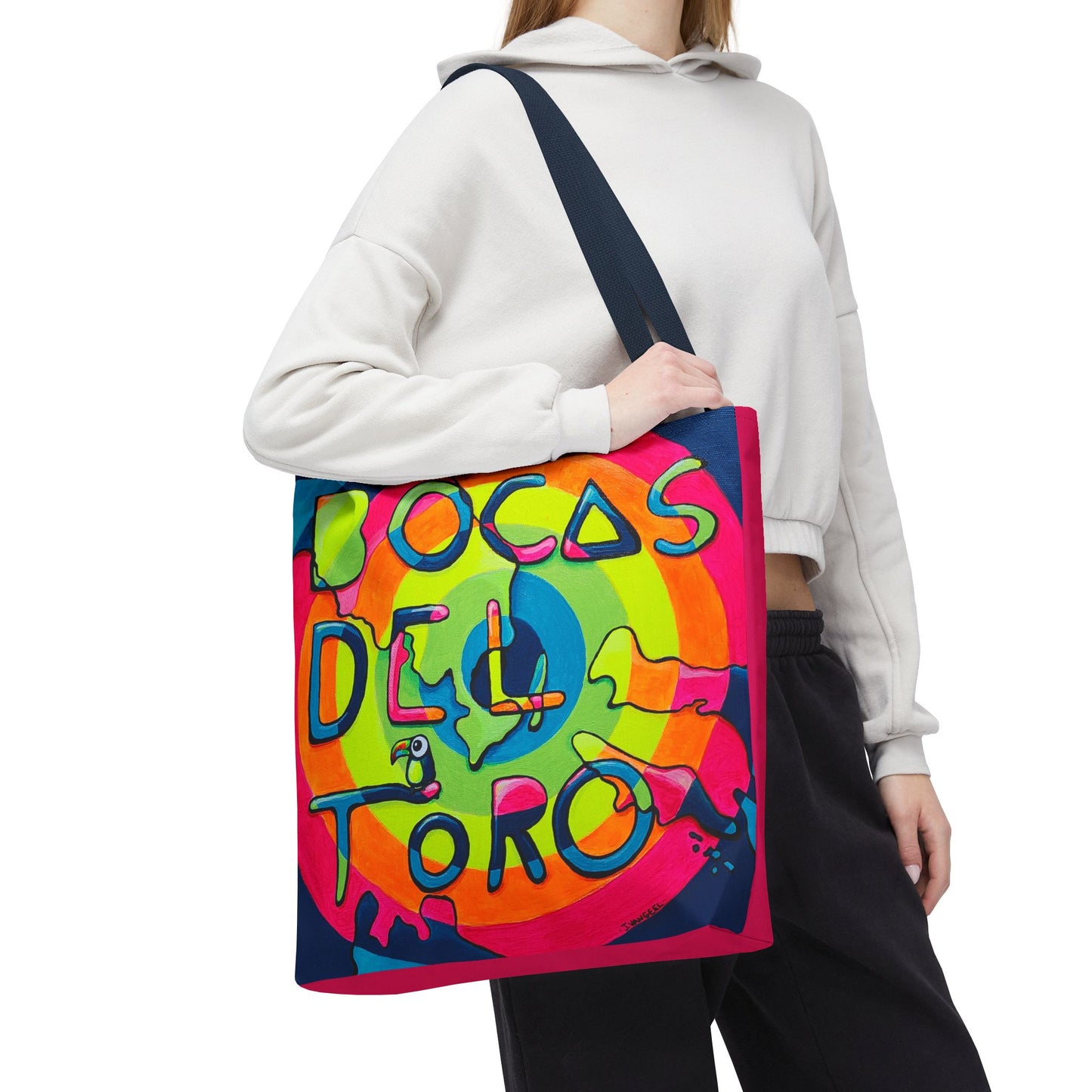 Premium Bocas Del Toro Islands Tote Bag, Original Artist Design, Reusable Shopping Tote,  Eco-Friendly