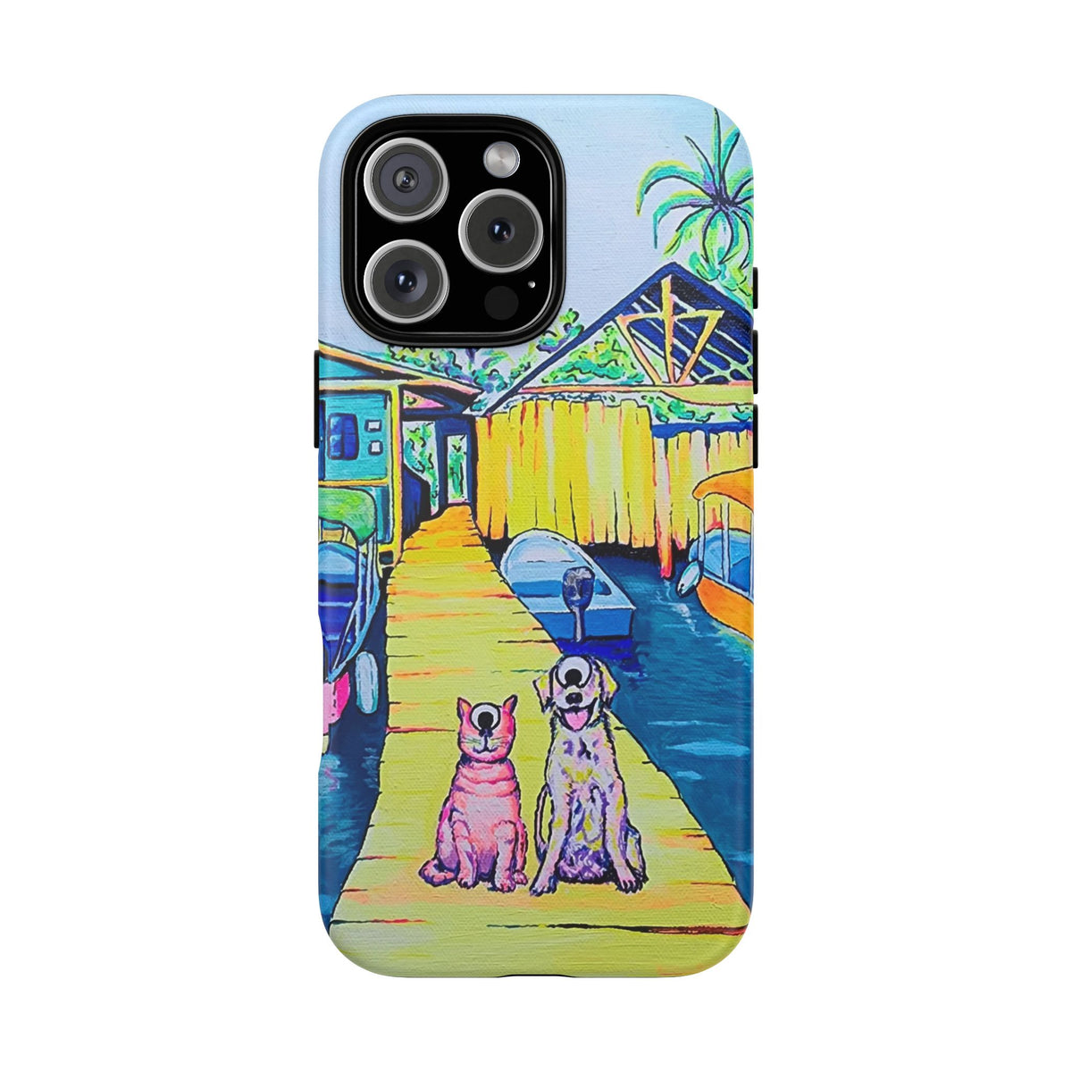 Cyclops Cat and Dog in Bocas Tough Phone Case