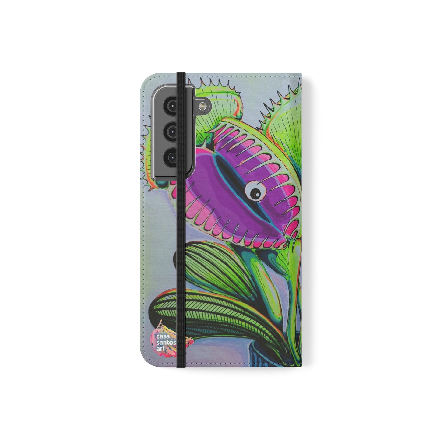Cyclops Venus Fly Trap Flip Phone Case – Wallet Cover with Card Slots