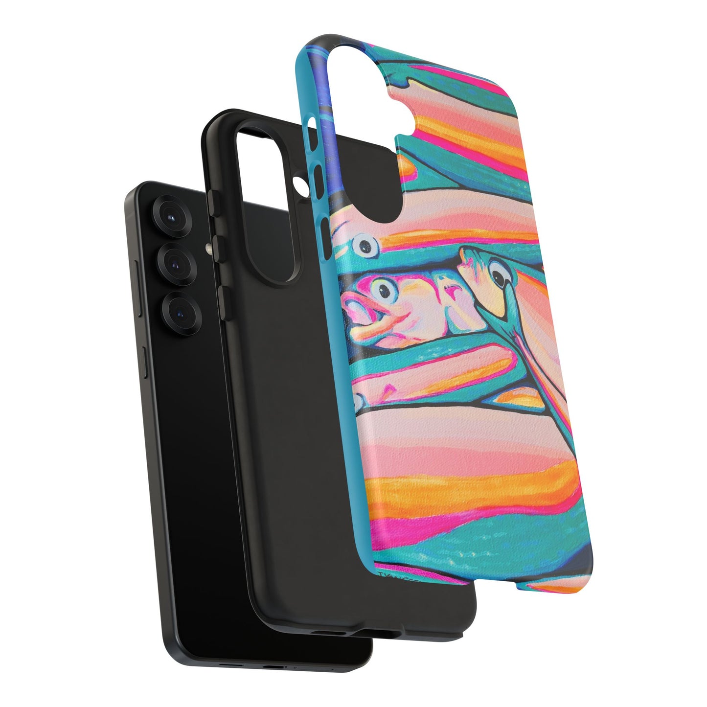 Neon Fish Tough Phone Case