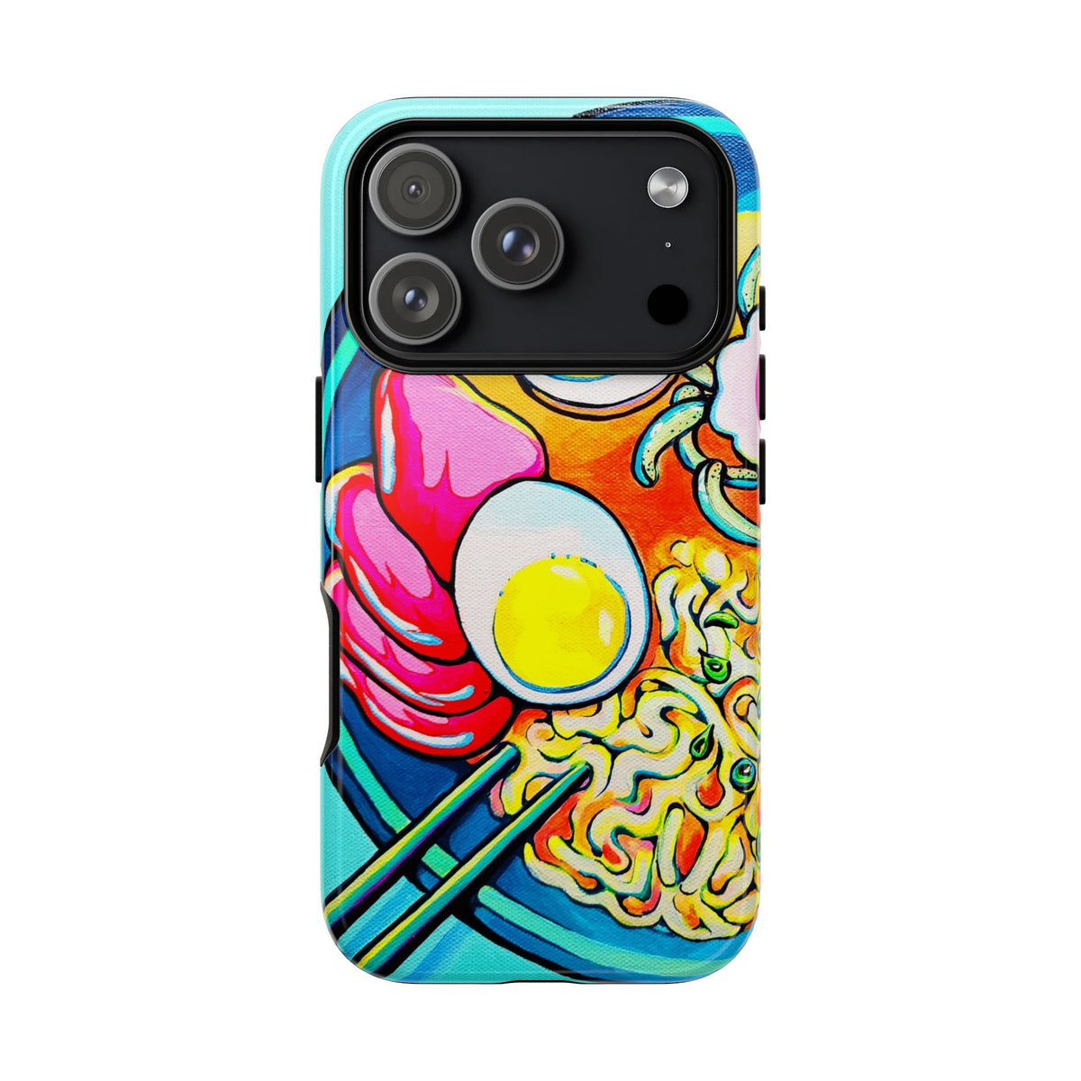 Coque de téléphone résistante Neon Ramen