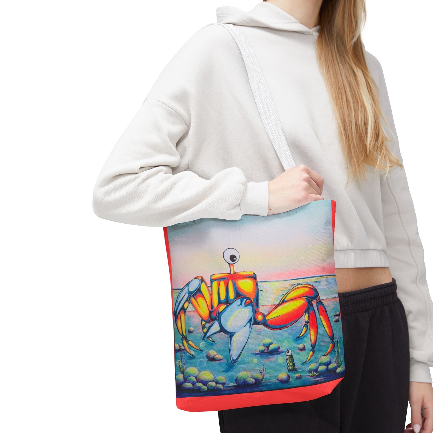 Premium Cyclops Crab Tote Bag, Original Artist Design, Reusable Shopping Tote,  Eco-Friendly