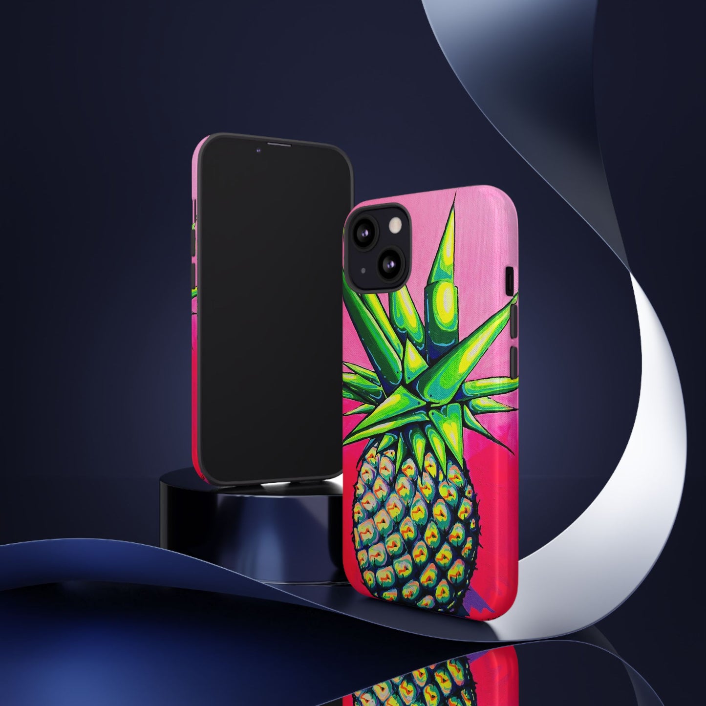 Neon Pineapple Tough Phone Case
