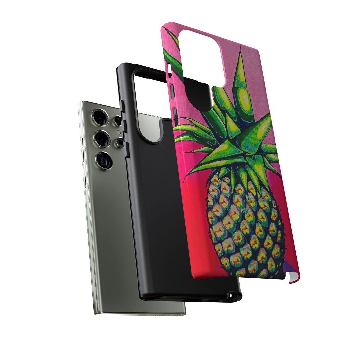 Neon Pineapple Tough Phone Case