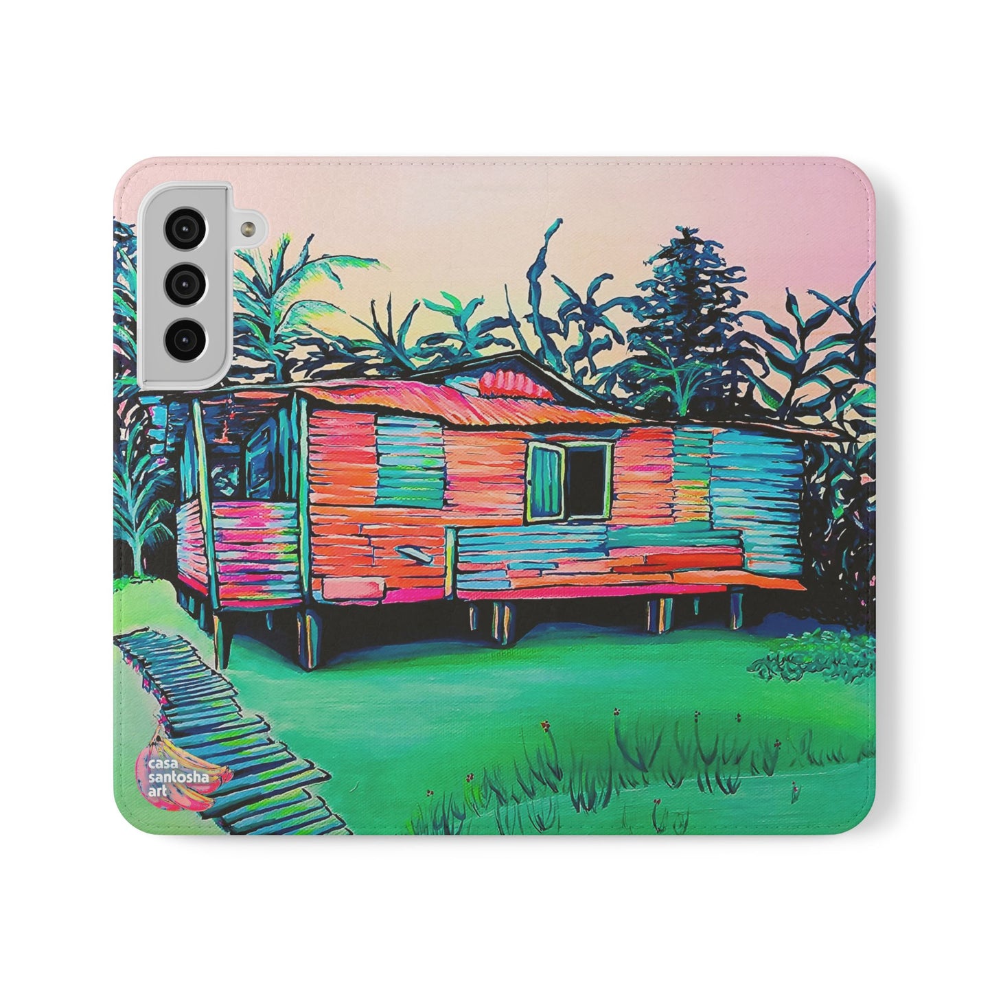 Luis Russell House Bocas Flip Phone Case – Wallet Cover with Card Slots