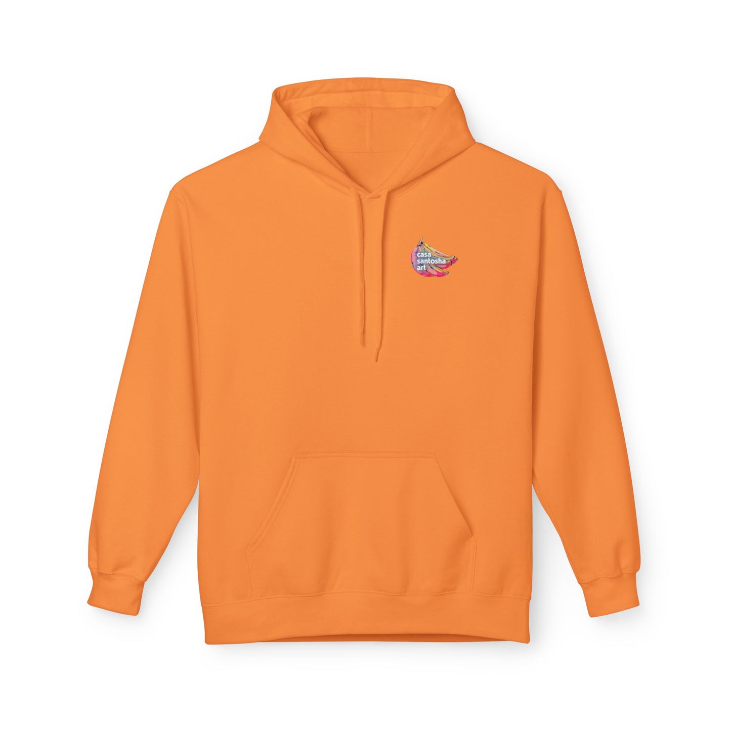 Sweat à capuche doux unisexe néon motif sushis