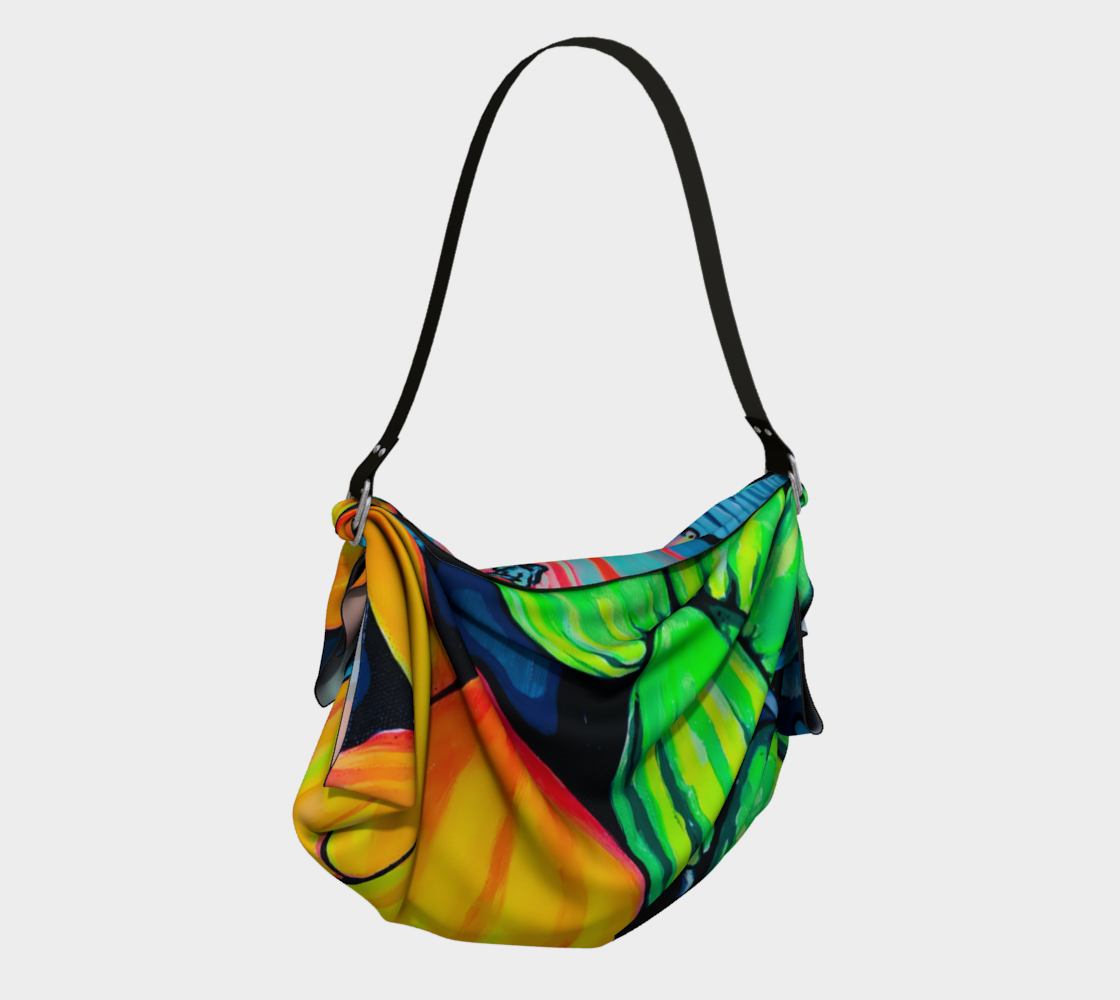 Neon Cacao Origami Tote