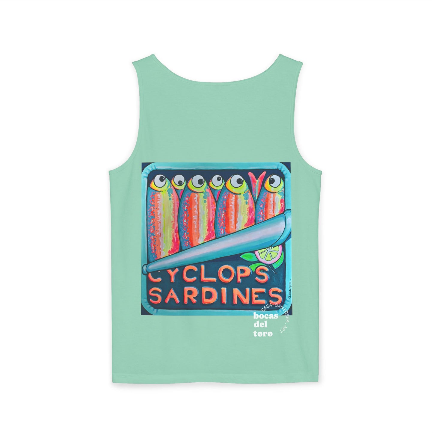 Unisex Neon Sardines Tank Top - Perfect for Summer Vibes