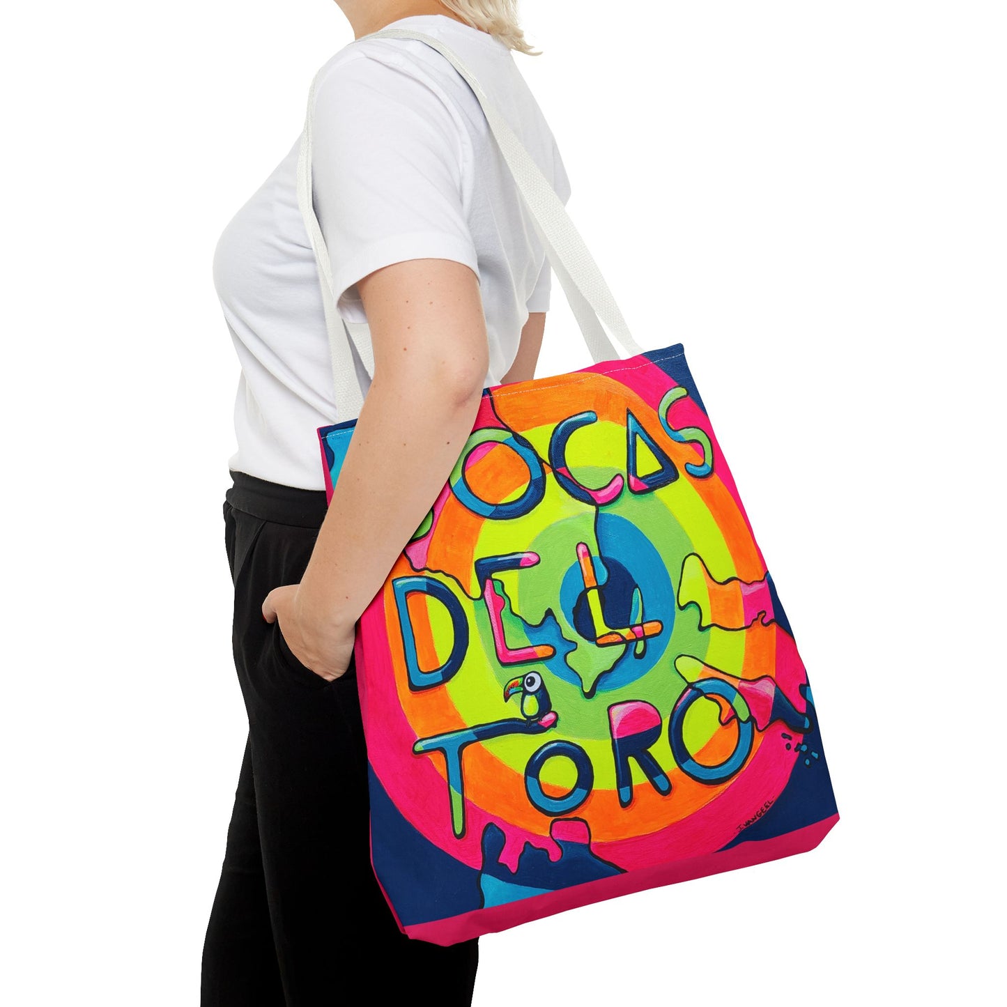 Premium Bocas Del Toro Islands Tote Bag, Original Artist Design, Reusable Shopping Tote,  Eco-Friendly