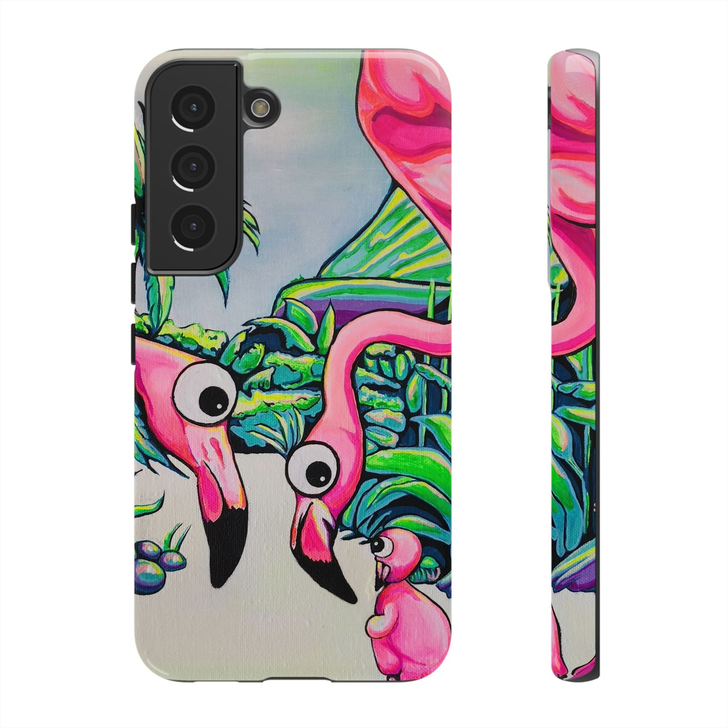 Cyclops Flamingo Family Tough Phone Case