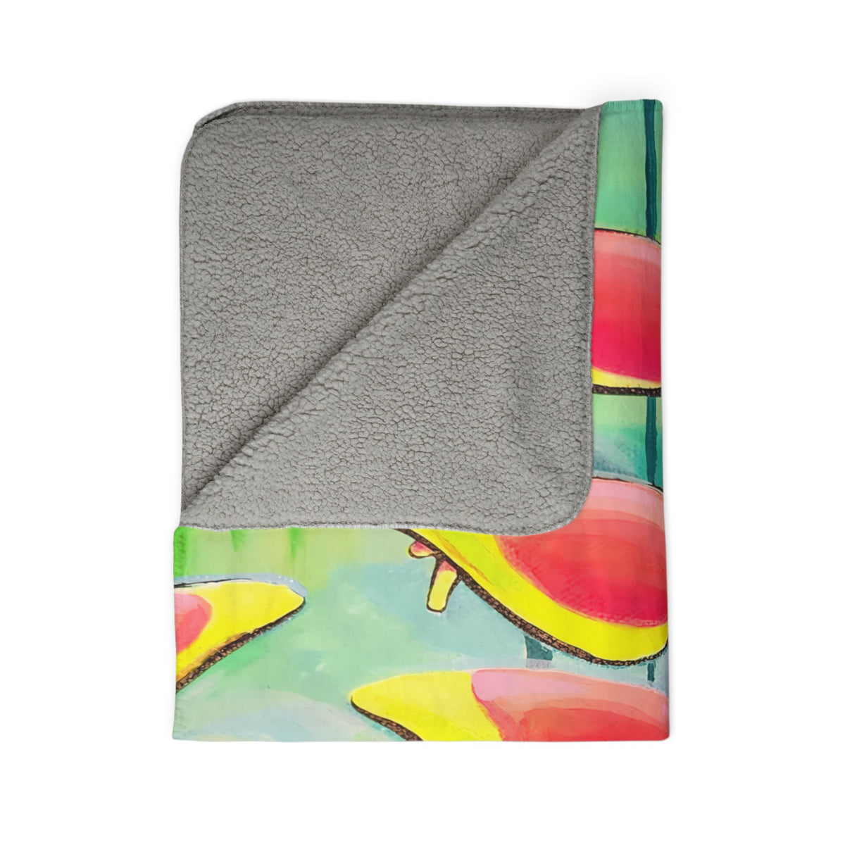 Cyclops Hummingbirds Fleece Sherpa Blanket