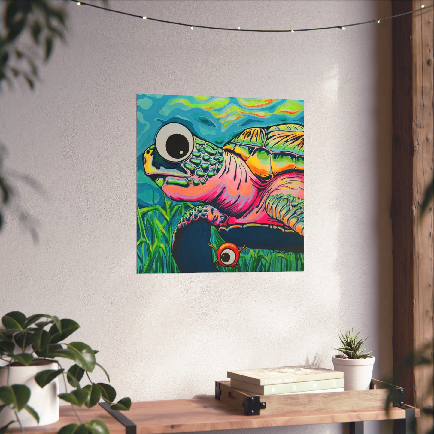 Cyclops Turtle Giclée Art Poster