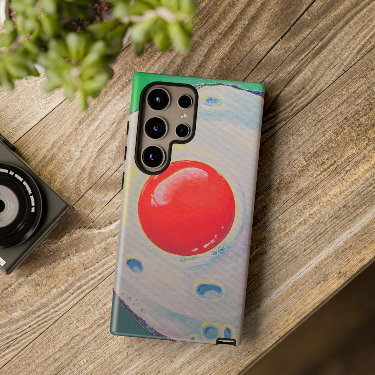Neon Fried Egg Tough Phone Case