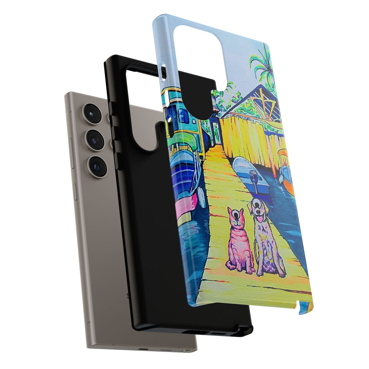 Cyclops Cat and Dog in Bocas Tough Phone Case