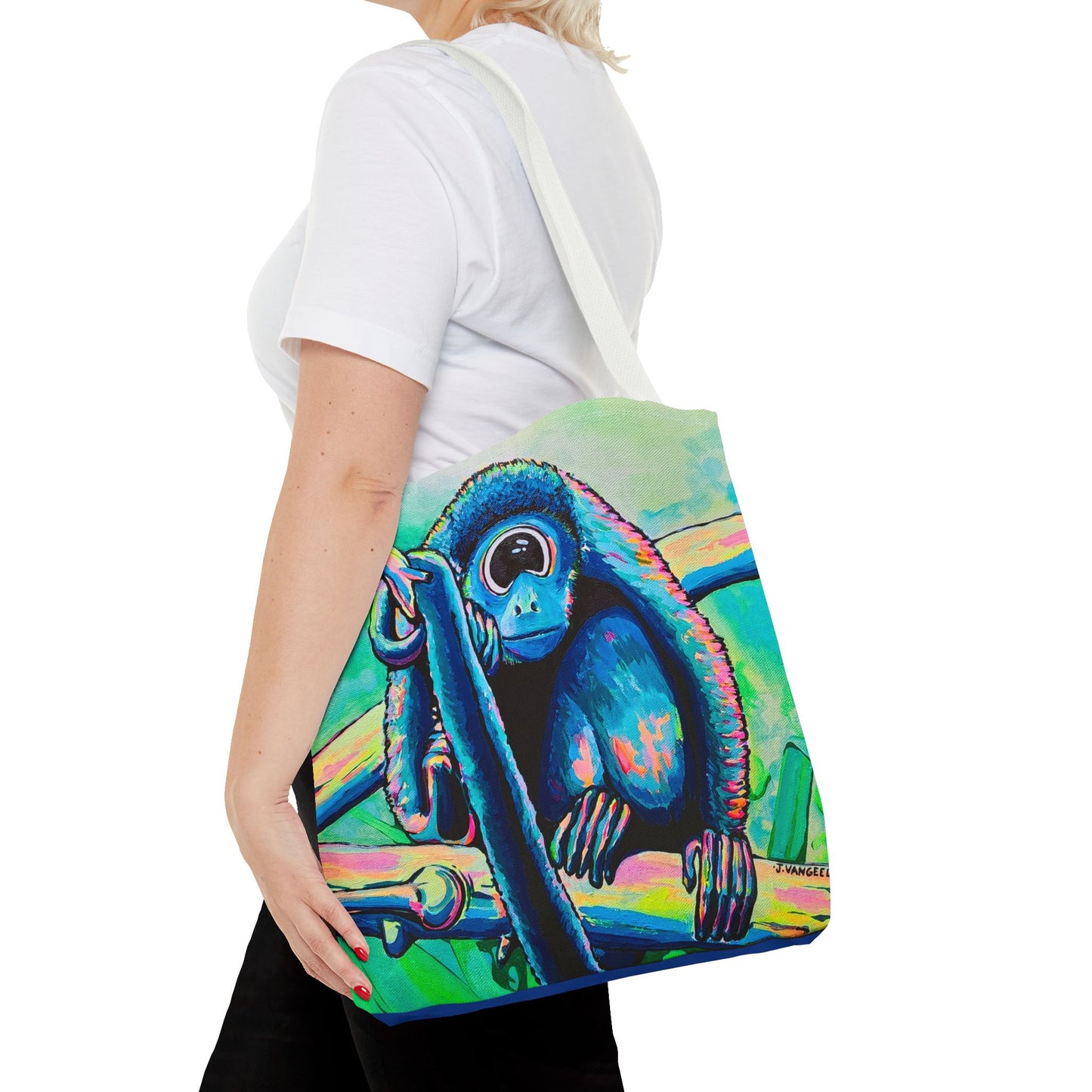 Premium Cyclops Monkey Tote Bag, Original Artist Design, Reusable Shopping Tote, Eco-Friendly