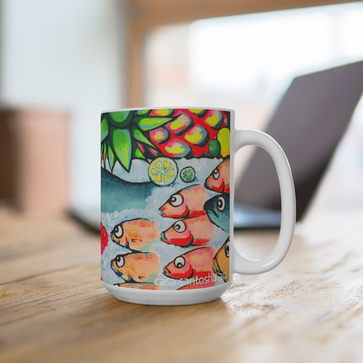 Neon Cabo Fish Market Mug