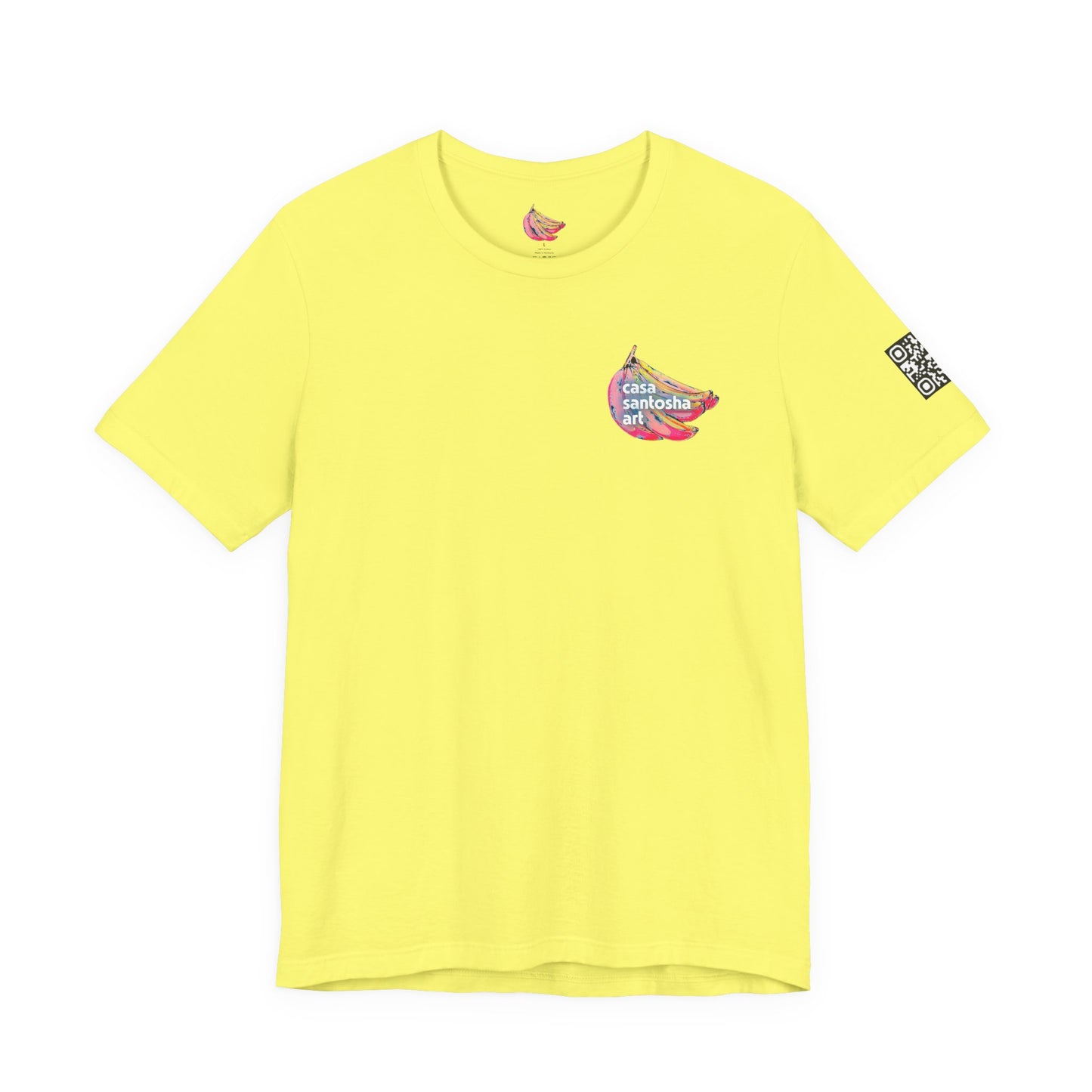 T-shirt unisexe néon à motif poisson frit