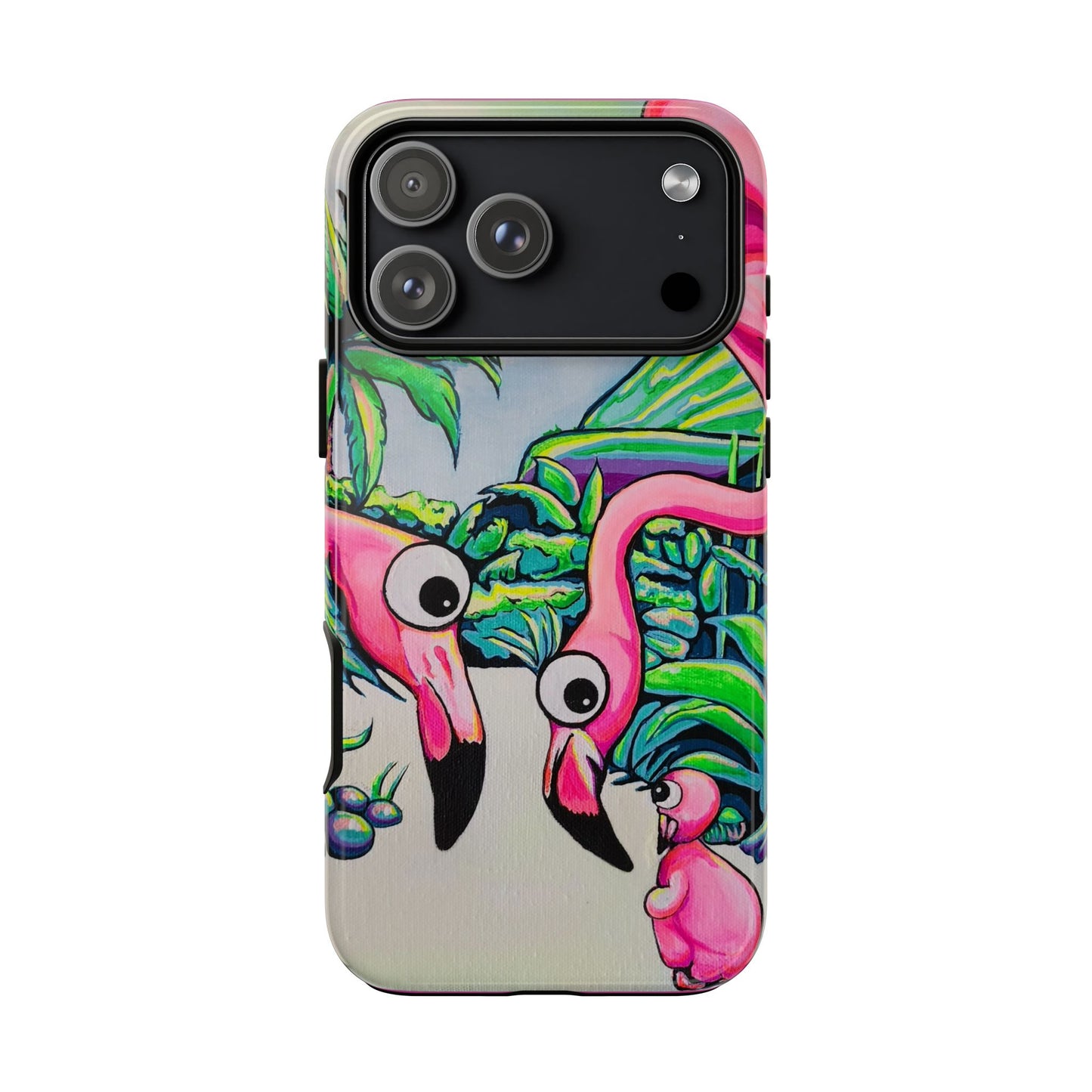 Cyclops Flamingo Family Tough Phone Case