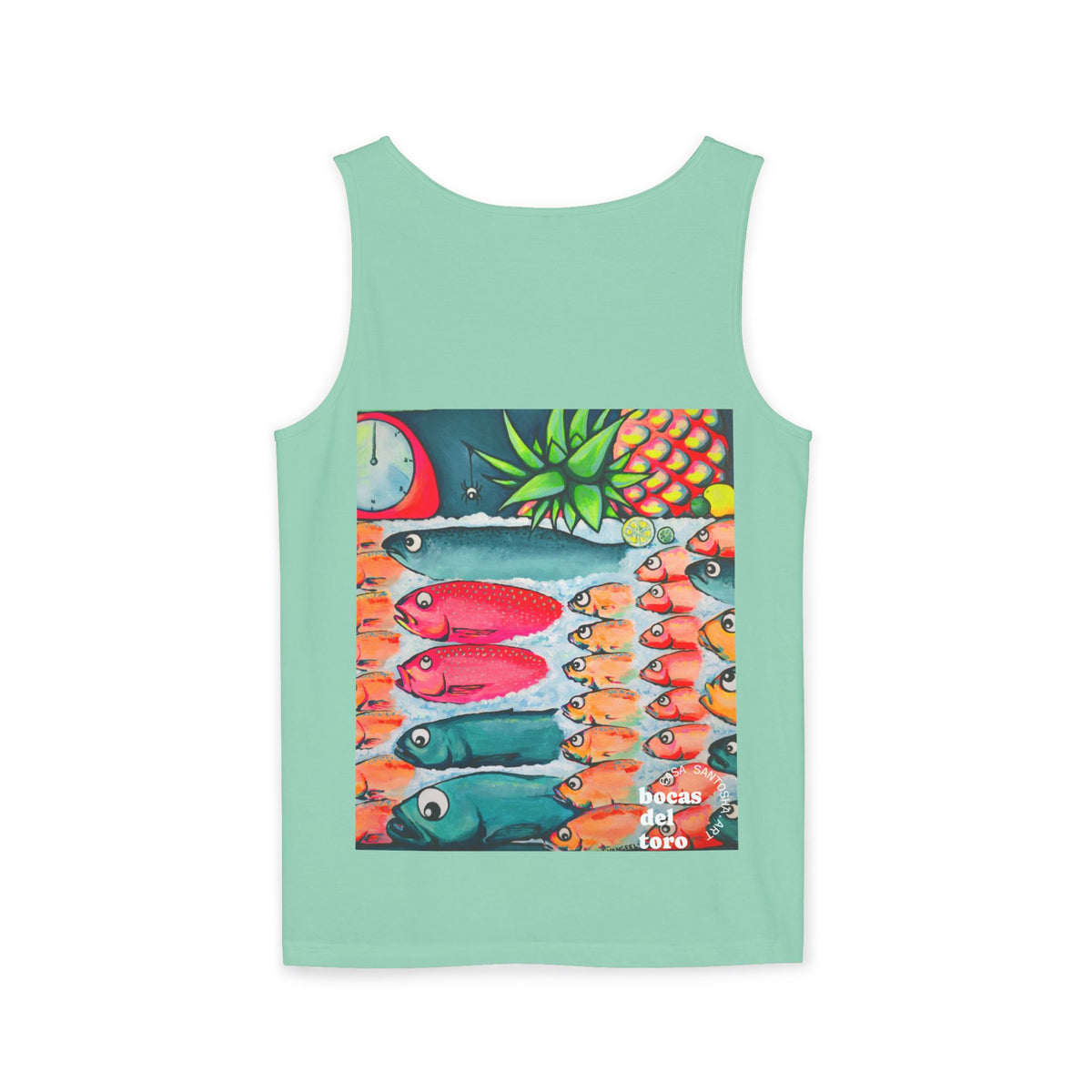 Unisex Neon Cabo Fish Market Tank Top