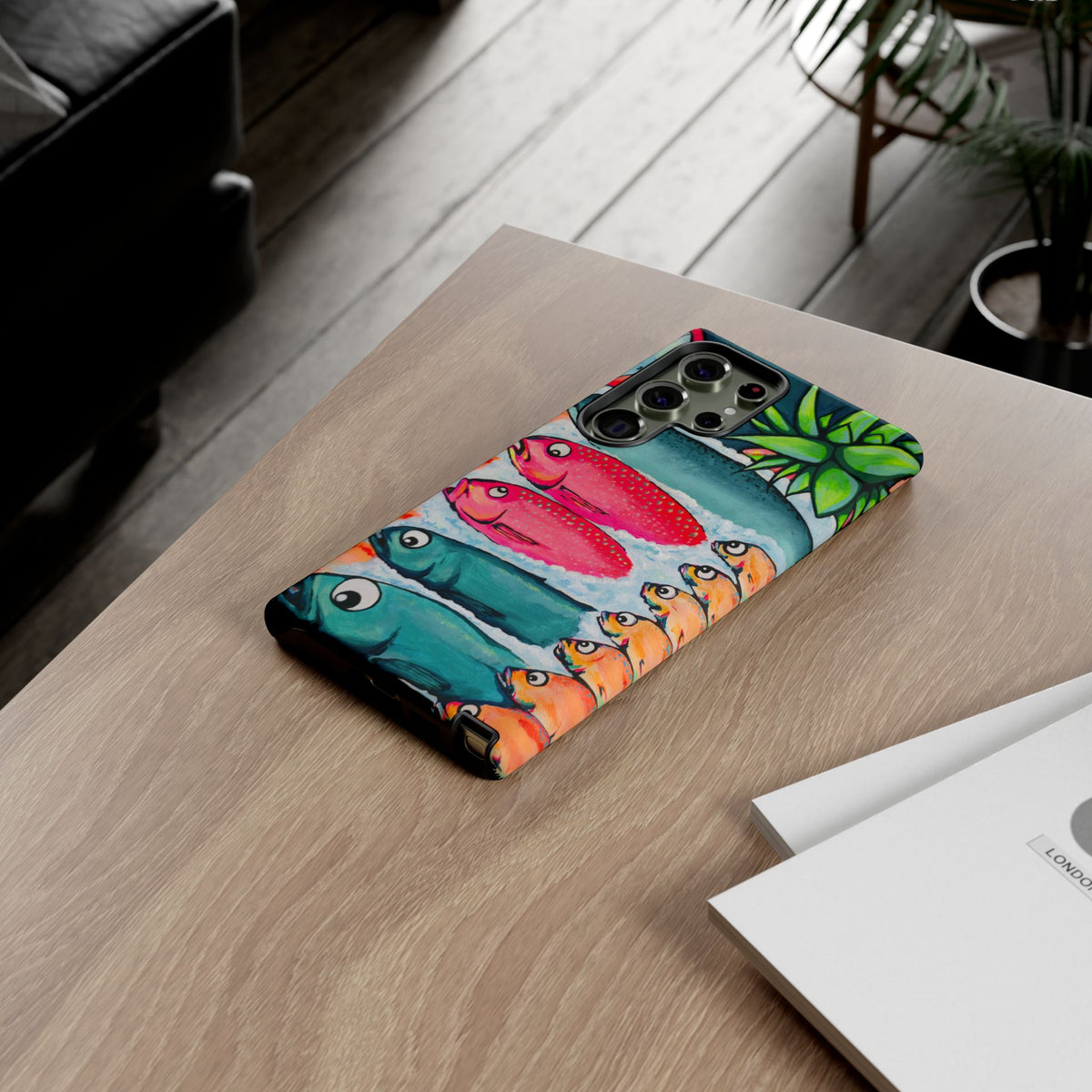 Neon Cabo Fish Market Tough Phone Case
