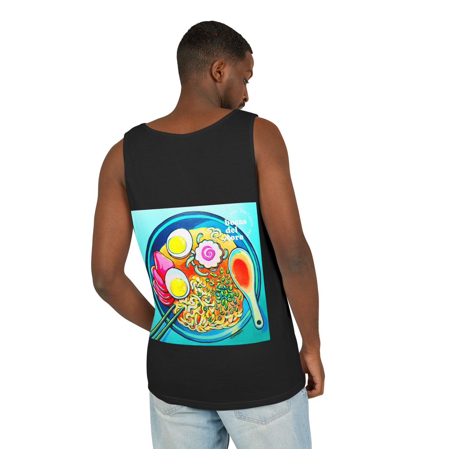 Unisex Neon Ramen Tank Top - Perfect for Summer Vibes
