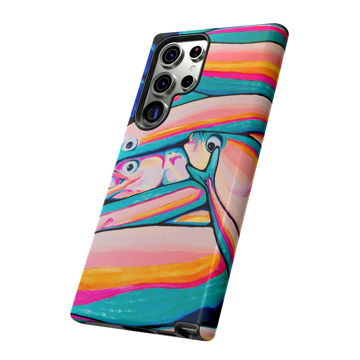 Neon Fish Tough Phone Case