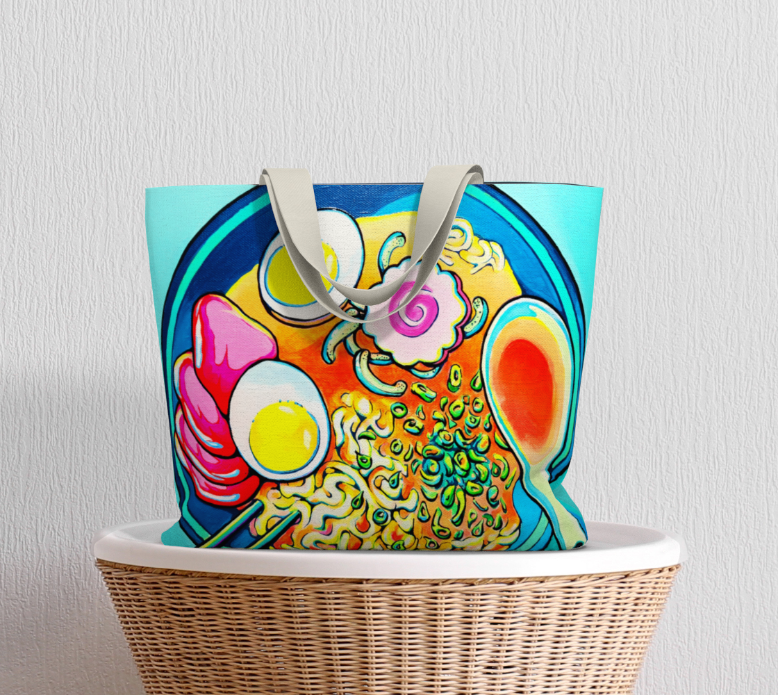 Neon Ramen Market Tote