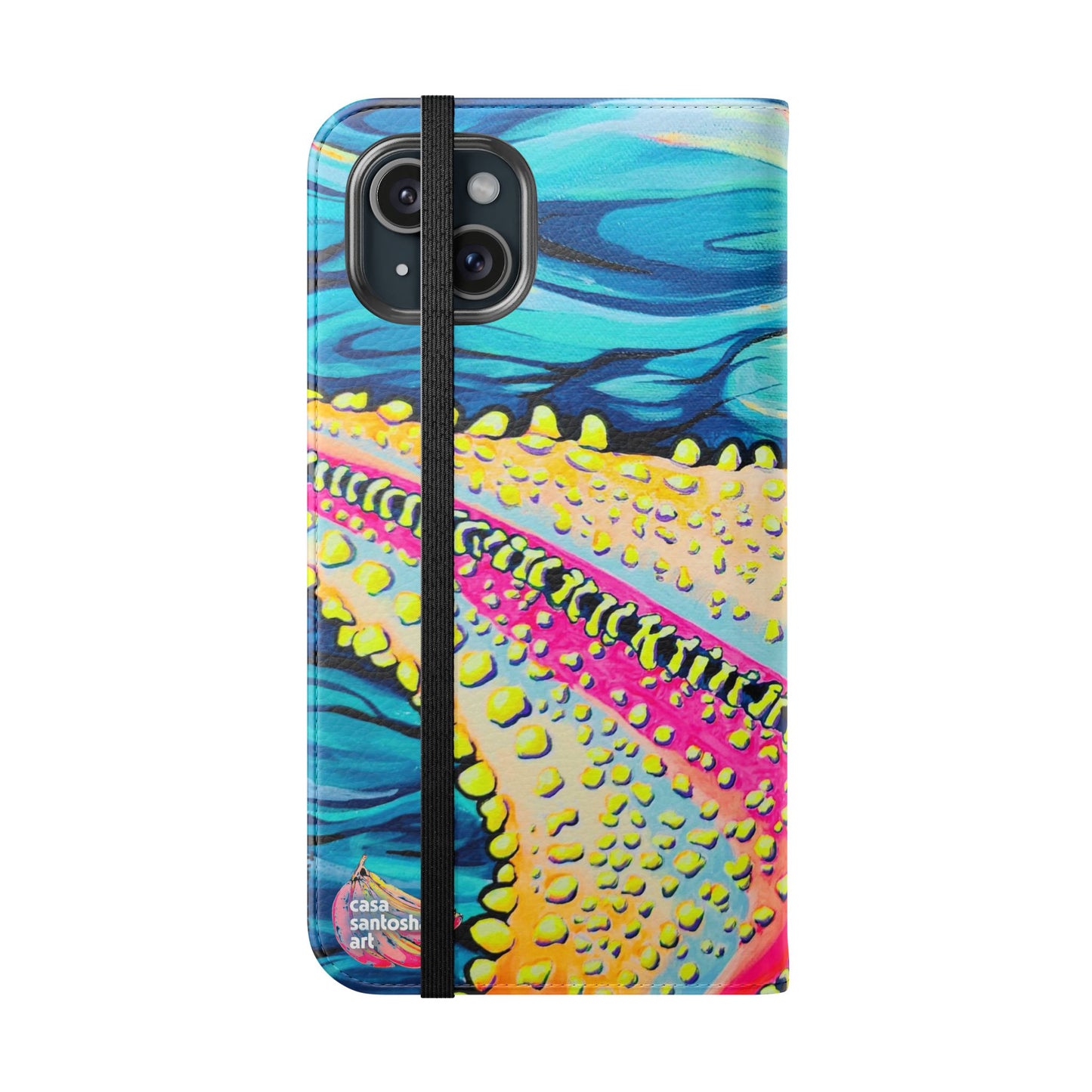 Starfish Beach Bocas Flip Phone Case – Wallet Cover with Card Slots