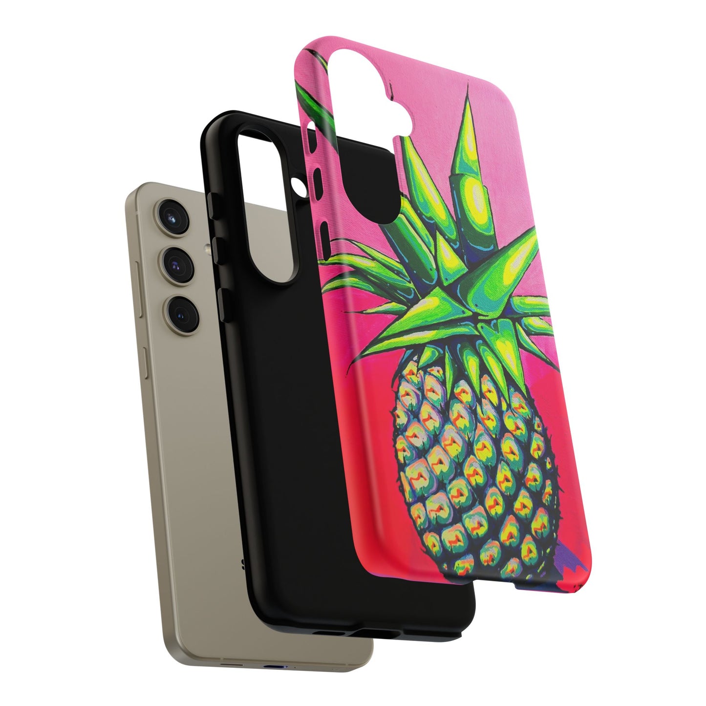 Neon Pineapple Tough Phone Case