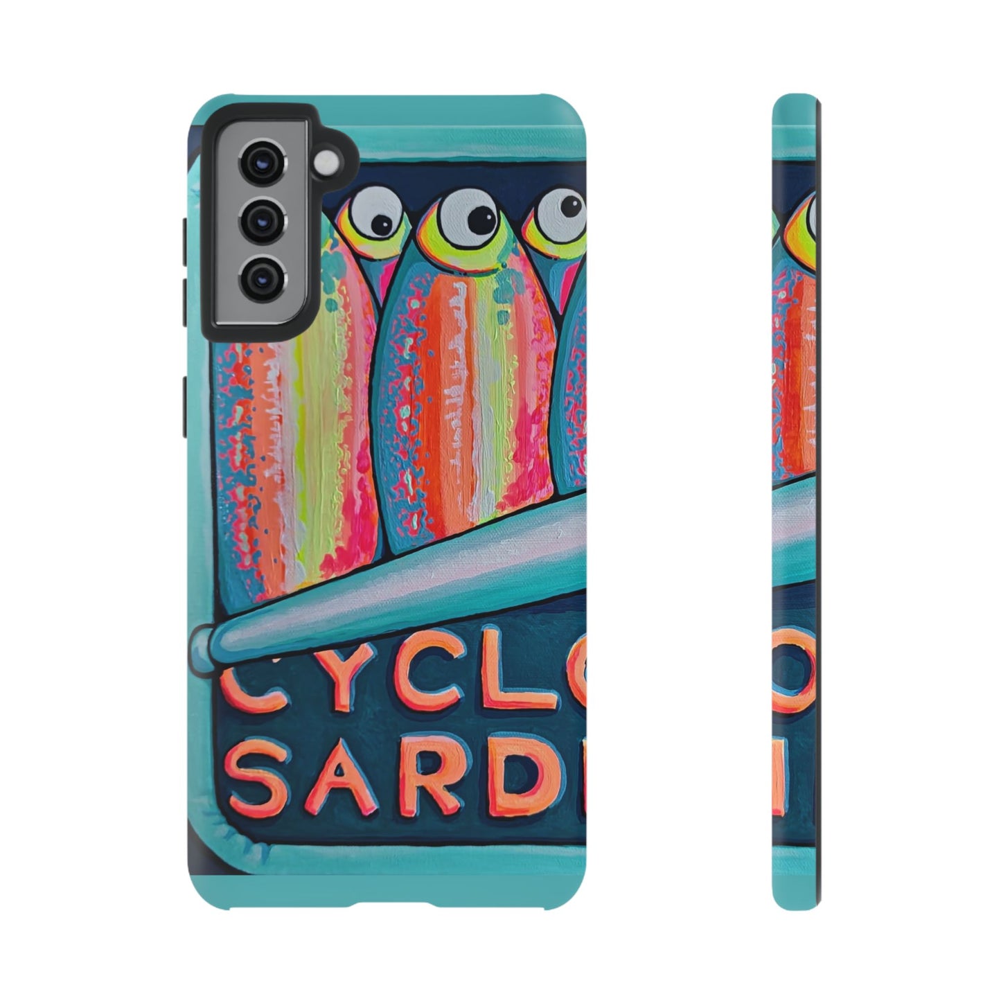 Neon Sardines Tough Phone Case