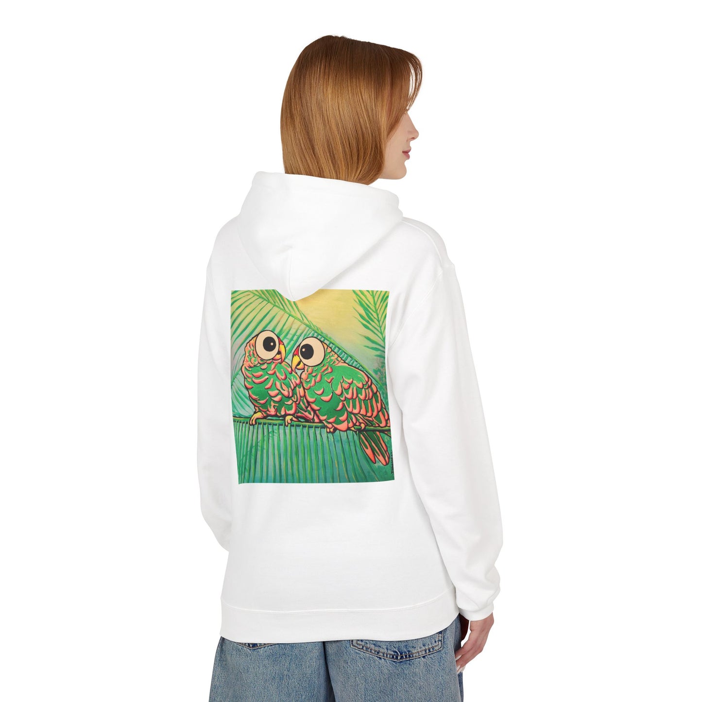 Unisex Chatty Cyclops Parrots Soft Hoodie