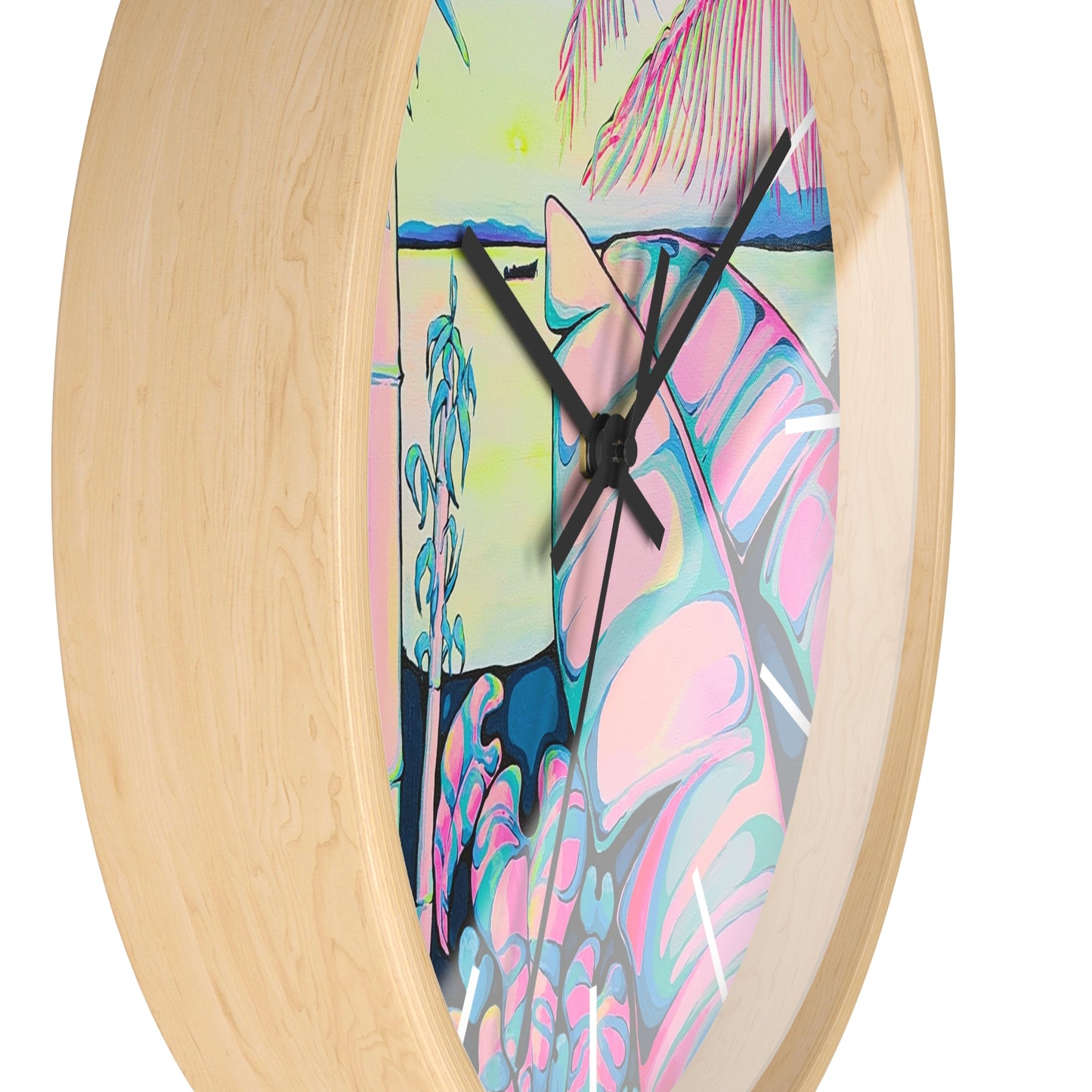 Horloge murale pop art Sérénité Bocas