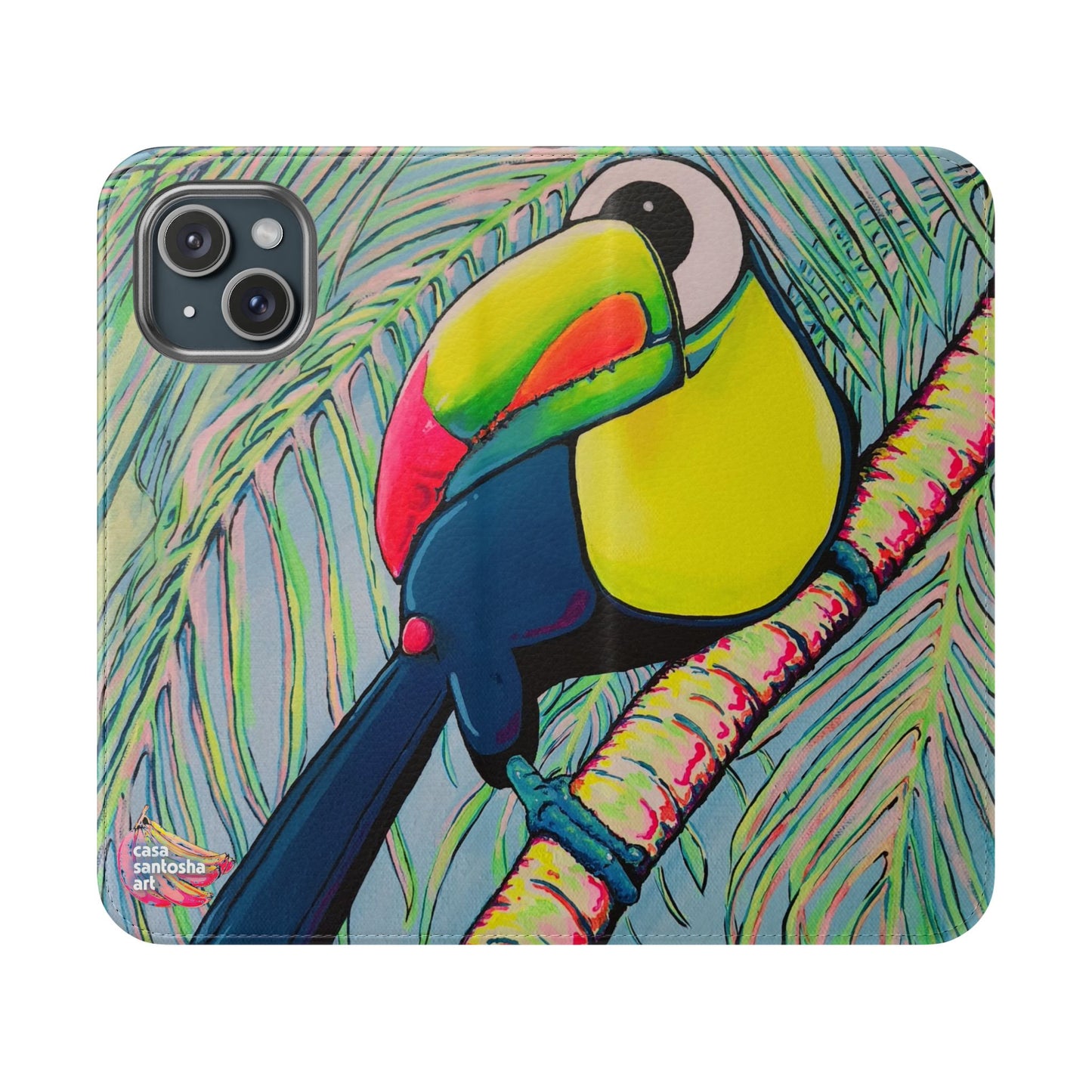 Cyclops Toucan Flip Phone Case – Wallet Cover with Card Slots