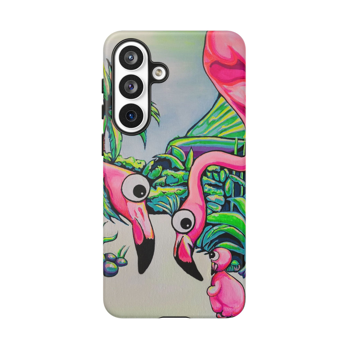 Cyclops Flamingo Family Tough Phone Case