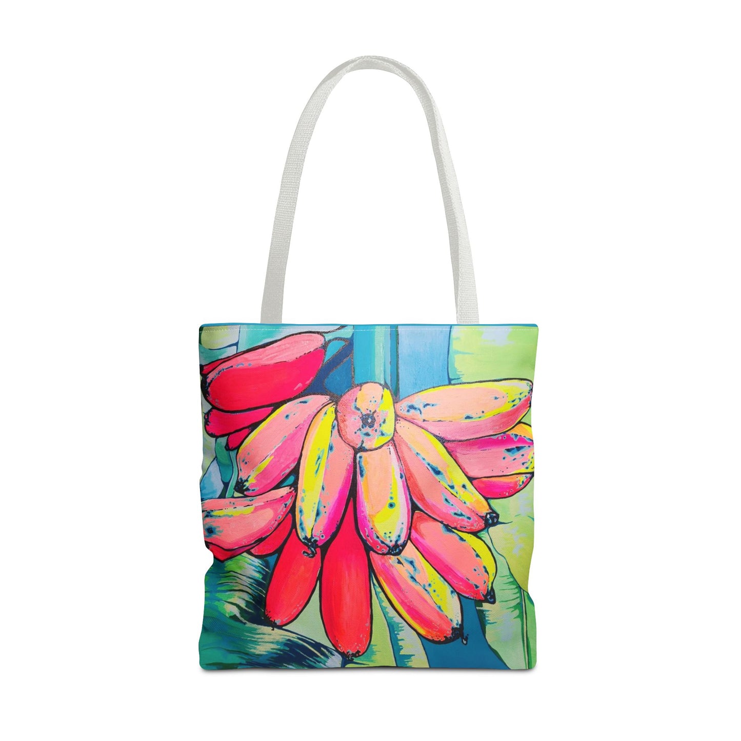 Premium Neon Primitivo Bananas Tote Bag, Original Artist Design, Reusable Shopping Tote, Eco-Friendly