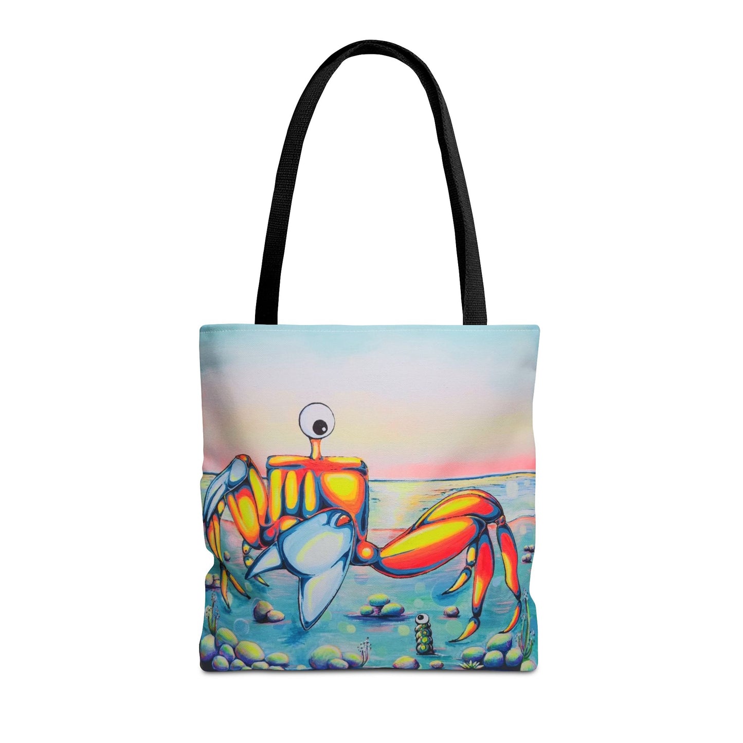 Premium Cyclops Crab Tote Bag, Original Artist Design, Reusable Shopping Tote,  Eco-Friendly