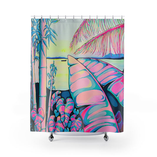 Serenity Bocas Pop Art Shower Curtain