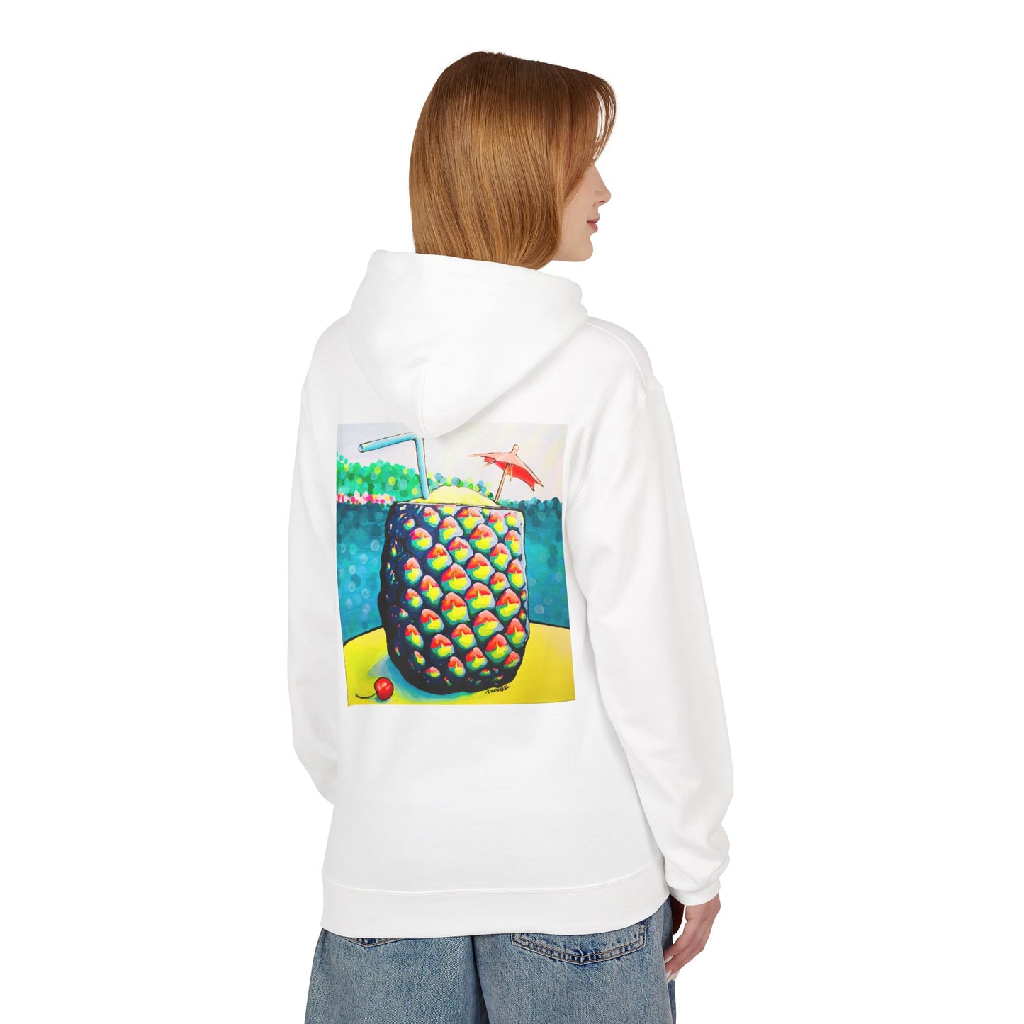 Unisex Neon Piña Colada Soft Hoodie