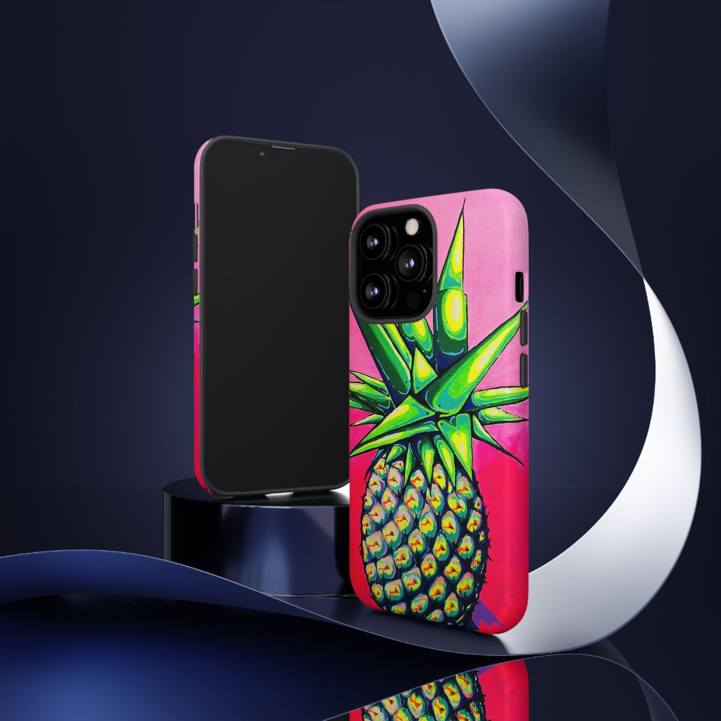 Neon Pineapple Tough Phone Case