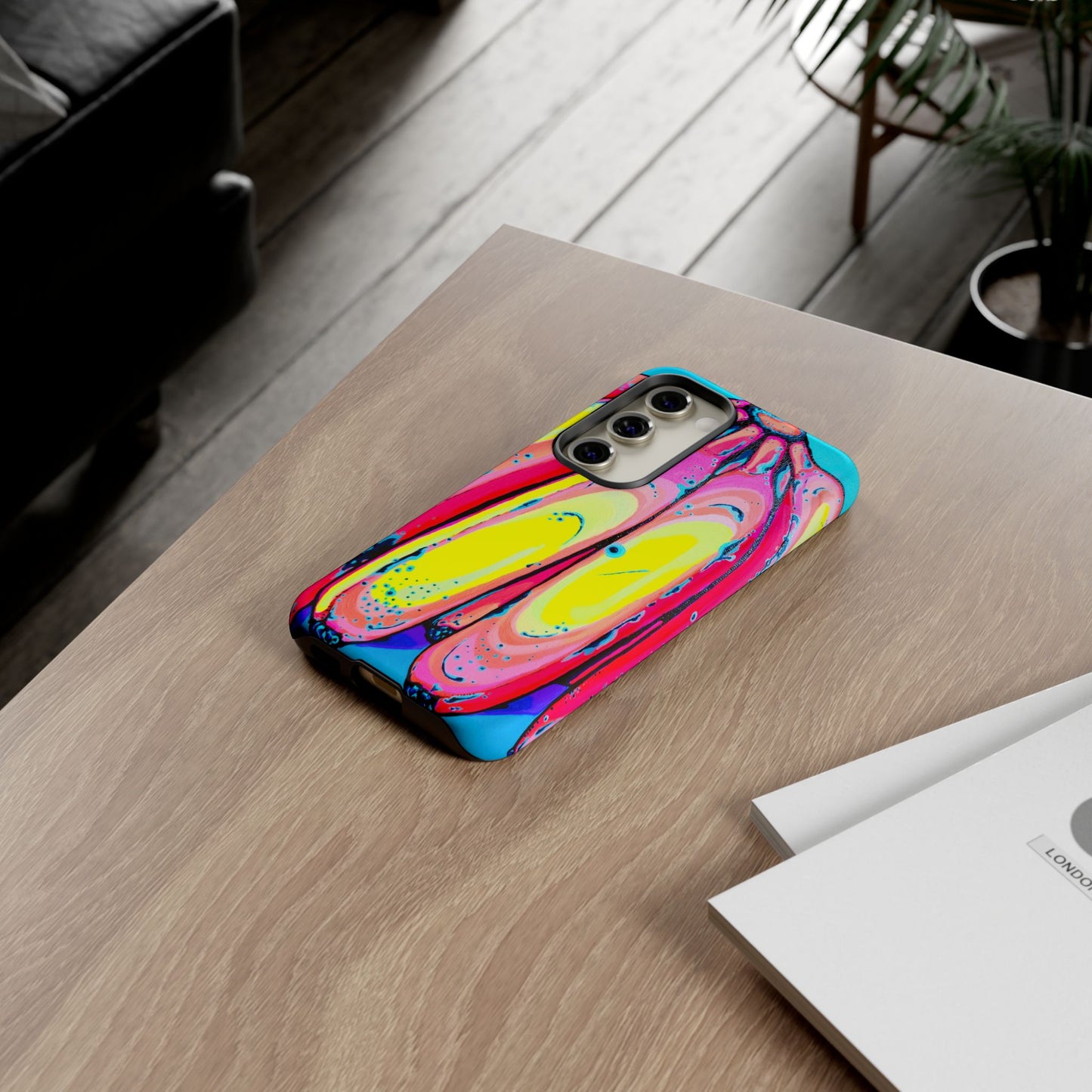 Neon Fat Bananas Tough Phone Case