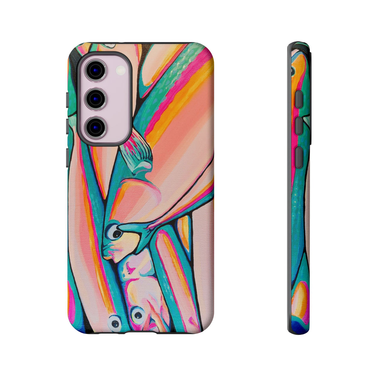 Neon Fish Tough Phone Case