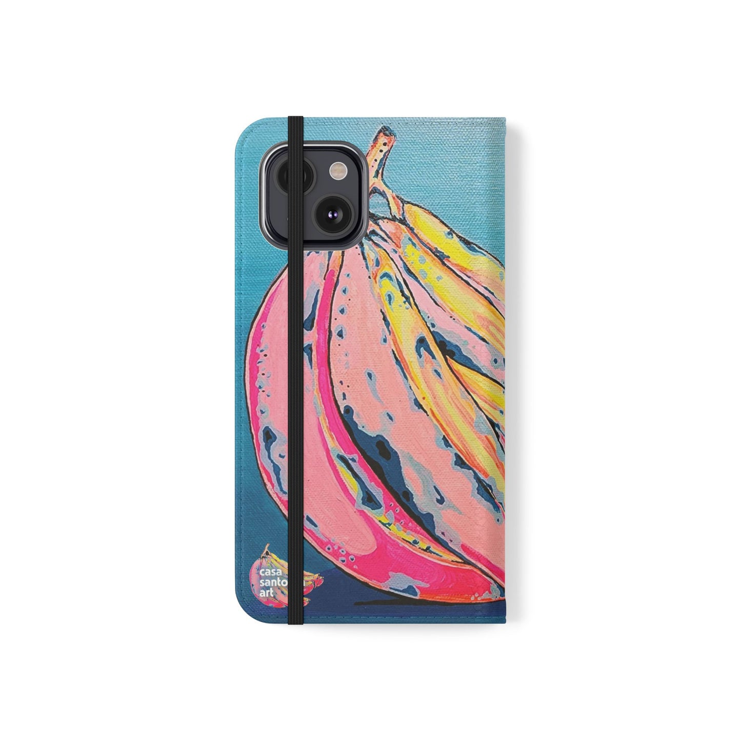 Neon Bananas Flip Phone Case – Wallet Cover with Card Slots