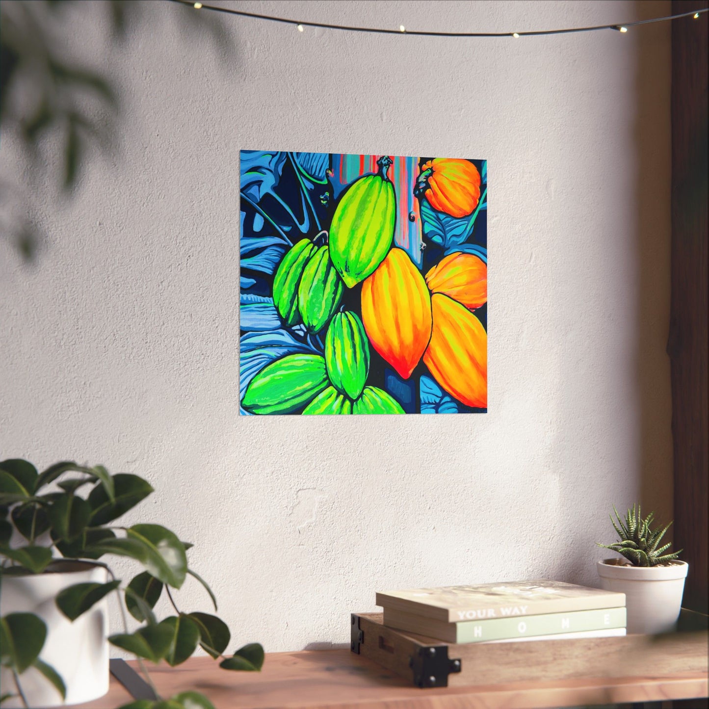 Neon Cacao Giclée Art Poster