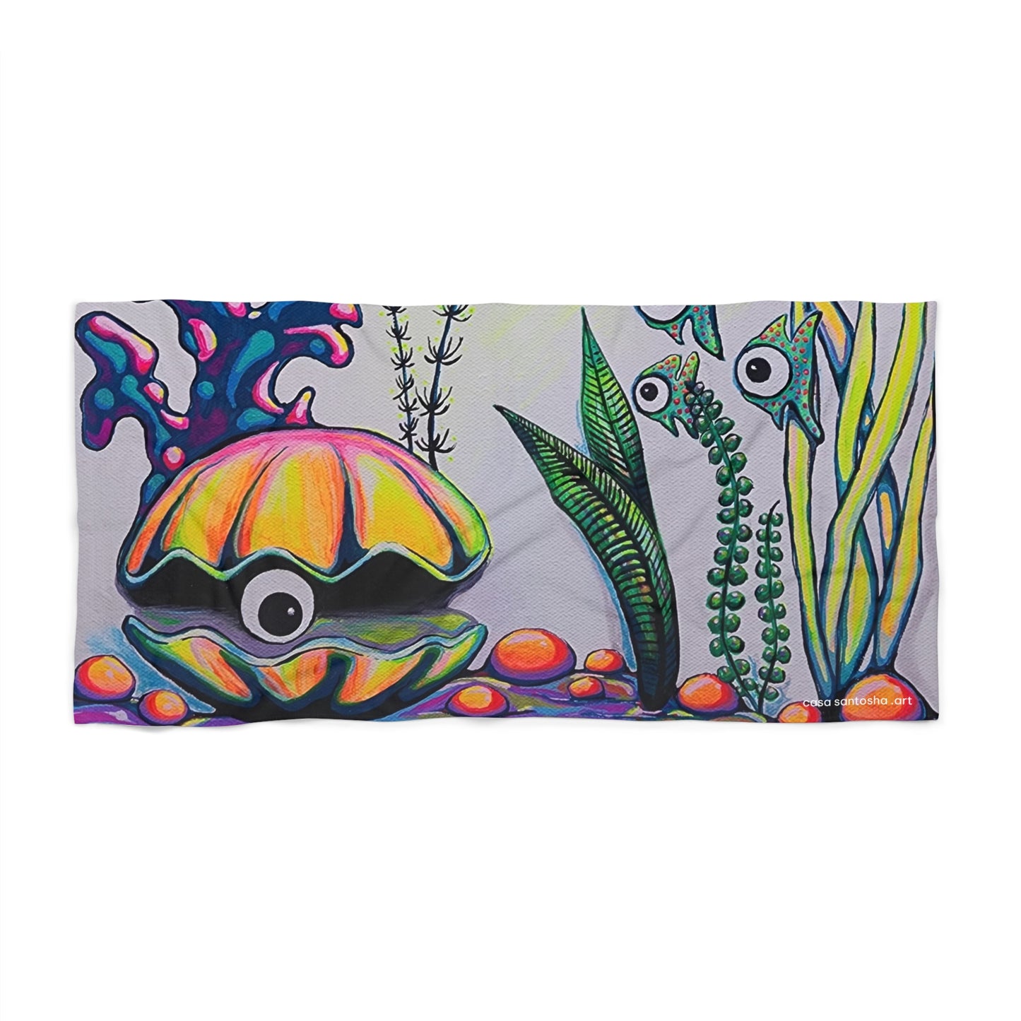 Cyclops Clam Beach Towel for Summer Fun and Vacation Essentials
