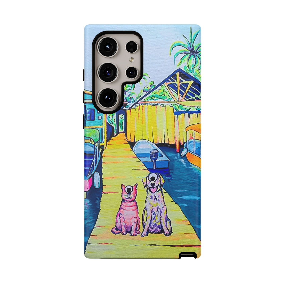 Cyclops Cat and Dog in Bocas Tough Phone Case